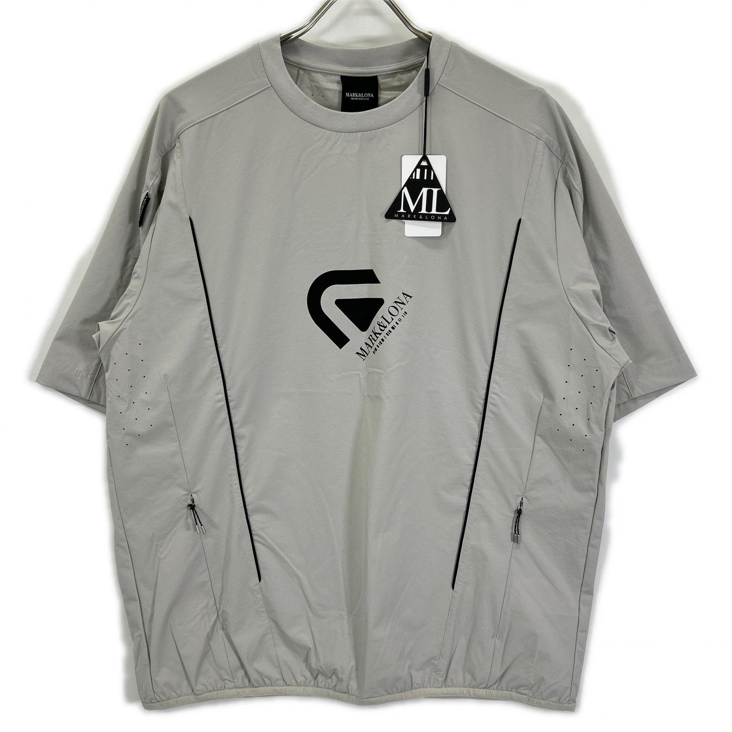 MARK&LONA Light Gray Technical Crewneck Pullover Size 46
