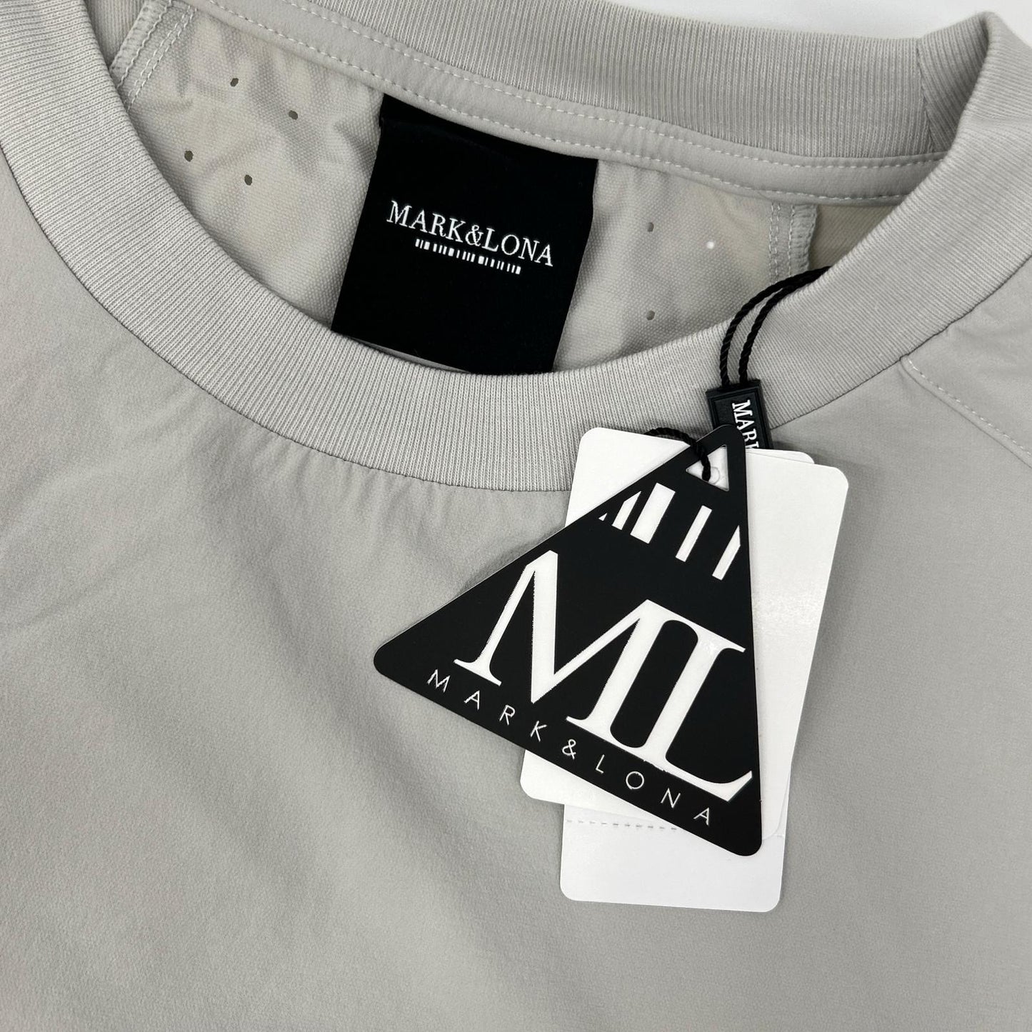 MARK&LONA Light Gray Technical Crewneck Pullover Size 46