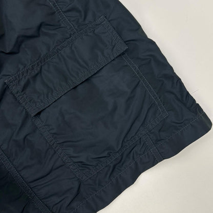 ETRO Navy Nylon Military Jacket Size XL