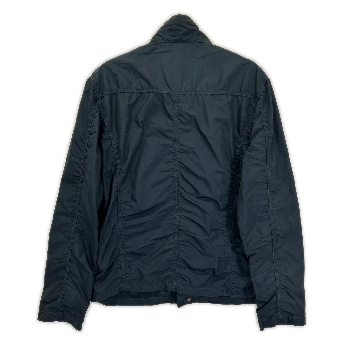 ETRO Navy Nylon Military Jacket Size XL