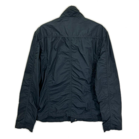 ETRO Navy Nylon Military Jacket Size XL