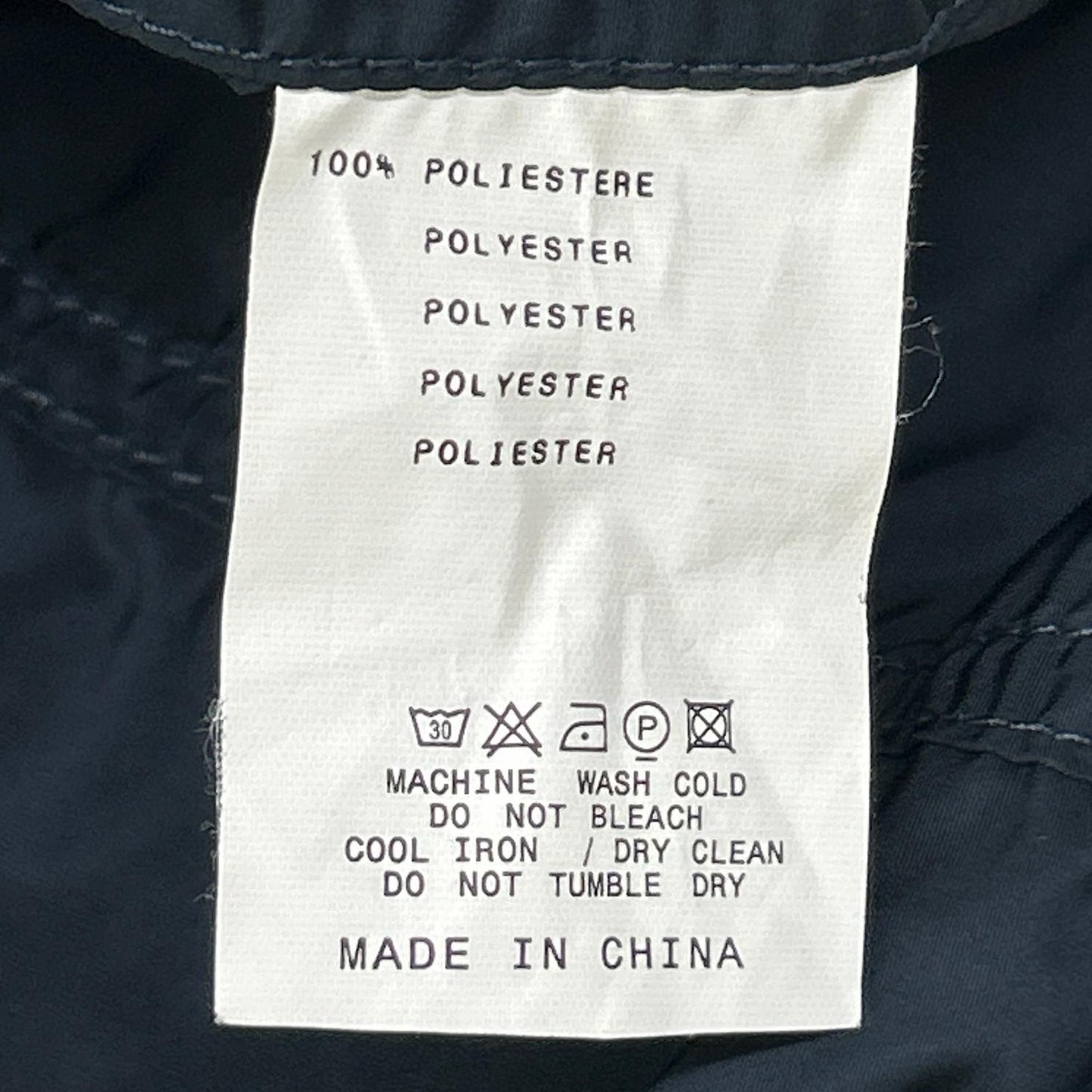 ETRO Navy Nylon Military Jacket Size XL