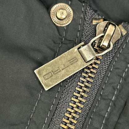 ETRO Navy Nylon Military Jacket Size XL