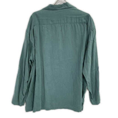 Tsurusha Dragon Embroidered Rayon Pajama Set Green Suit Size L