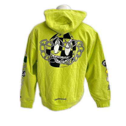 Chrome hearts Matty Boy PPO CHAIN GAME Lime Green Hoodie Size XL