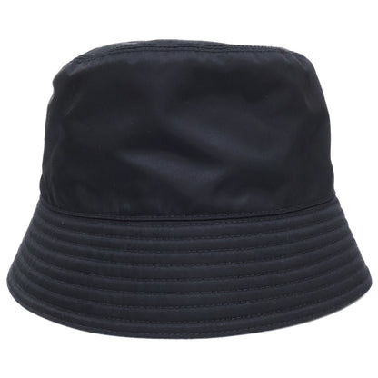 PRADA 2022 Re-Nylon Triangle Logo Bucket Hat Black Size M