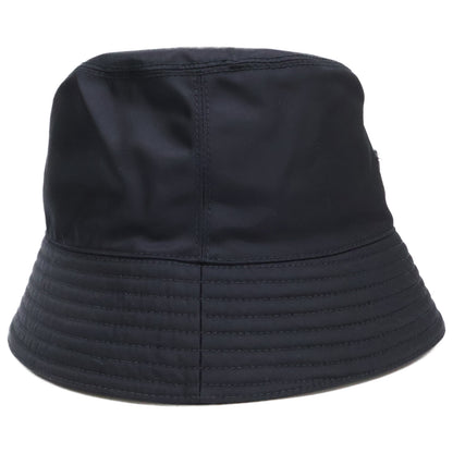 PRADA 2022 Re-Nylon Triangle Logo Bucket Hat Black Size M