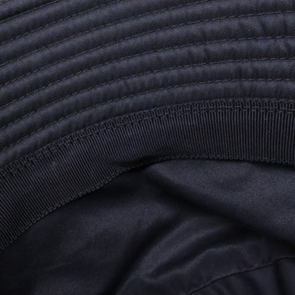 PRADA 2022 Re-Nylon Triangle Logo Bucket Hat Black Size M