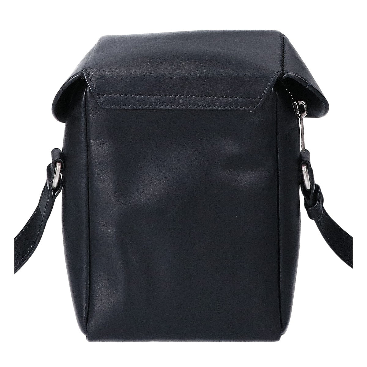 JILSANDER LID CROSSBODY SM Leather Shoulder Bag Black