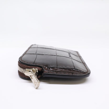 WILDSWANS MINAS Crocodile Micro Case Chocolate Size ONE SIZE