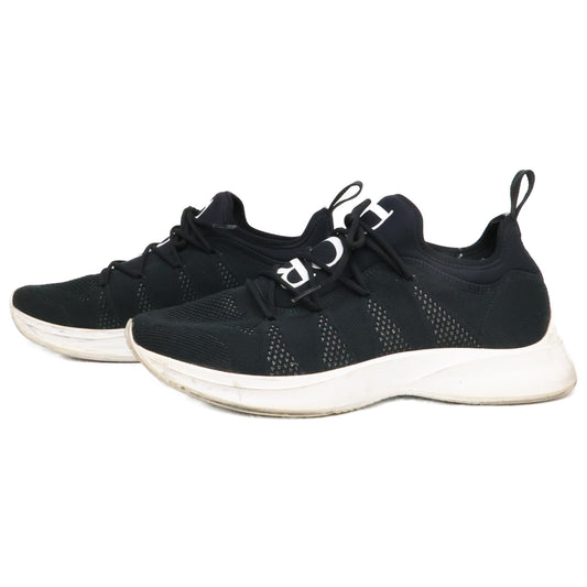 DIOR B25 Black Neoprene Technical Runner Sneakers Size EU 42