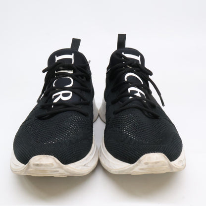 DIOR B25 Black Neoprene Technical Runner Sneakers Size EU 42