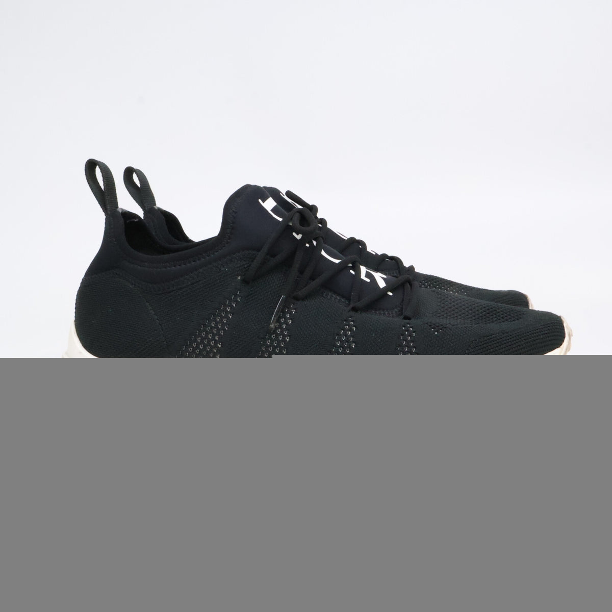 DIOR B25 Black Neoprene Technical Runner Sneakers Size EU 42