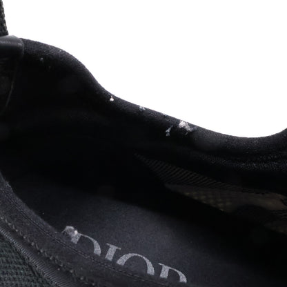 DIOR B25 Black Neoprene Technical Runner Sneakers Size EU 42