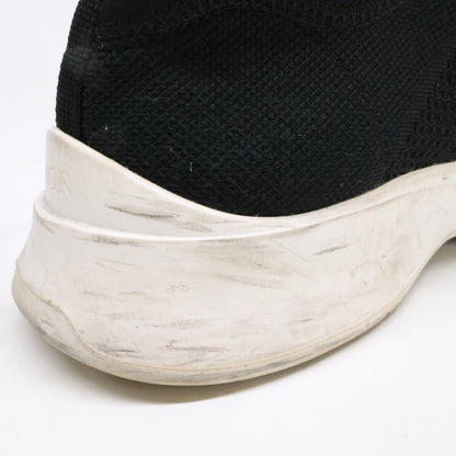 DIOR B25 Black Neoprene Technical Runner Sneakers Size EU 42