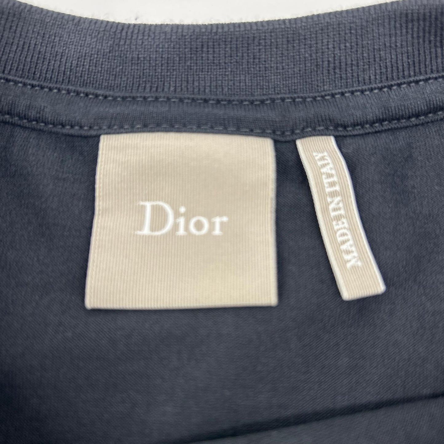 DIOR Cotton Jersey T-Shirt Black Size M
