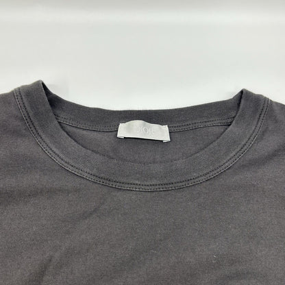 DIOR Ribbon Detail Crewneck T-Shirt Charcoal Size L
