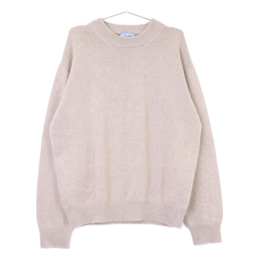 PRADA Beige Re-Cashmere Crewneck Sweater Size 52