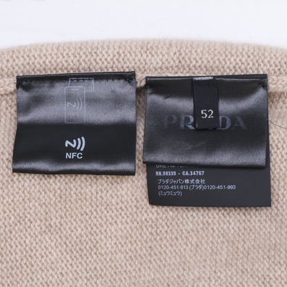 PRADA Beige Re-Cashmere Crewneck Sweater Size 52