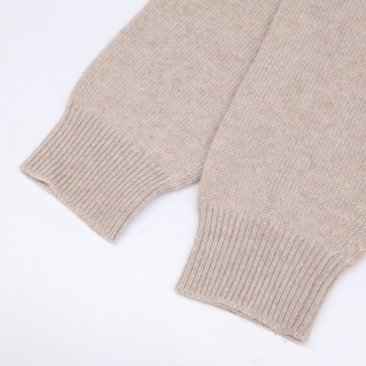 PRADA Beige Re-Cashmere Crewneck Sweater Size 52