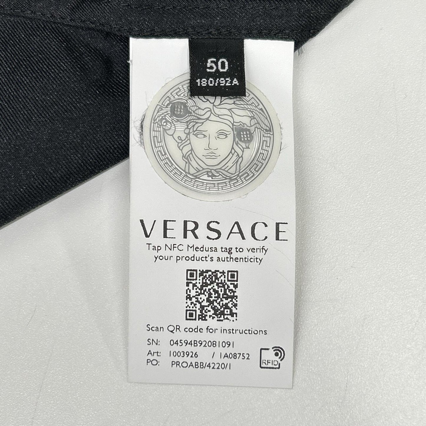 VERSACE Silk Logo Print Shirt Multi Size 50