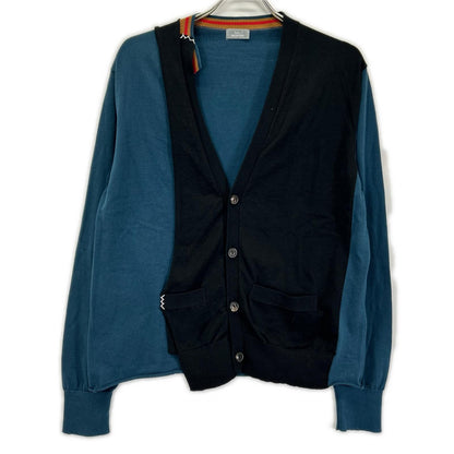 kolor BEACON 25SBM-NO2331 Black/Blue Knit Sweater