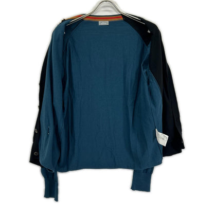kolor BEACON 25SBM-NO2331 Black/Blue Knit Sweater