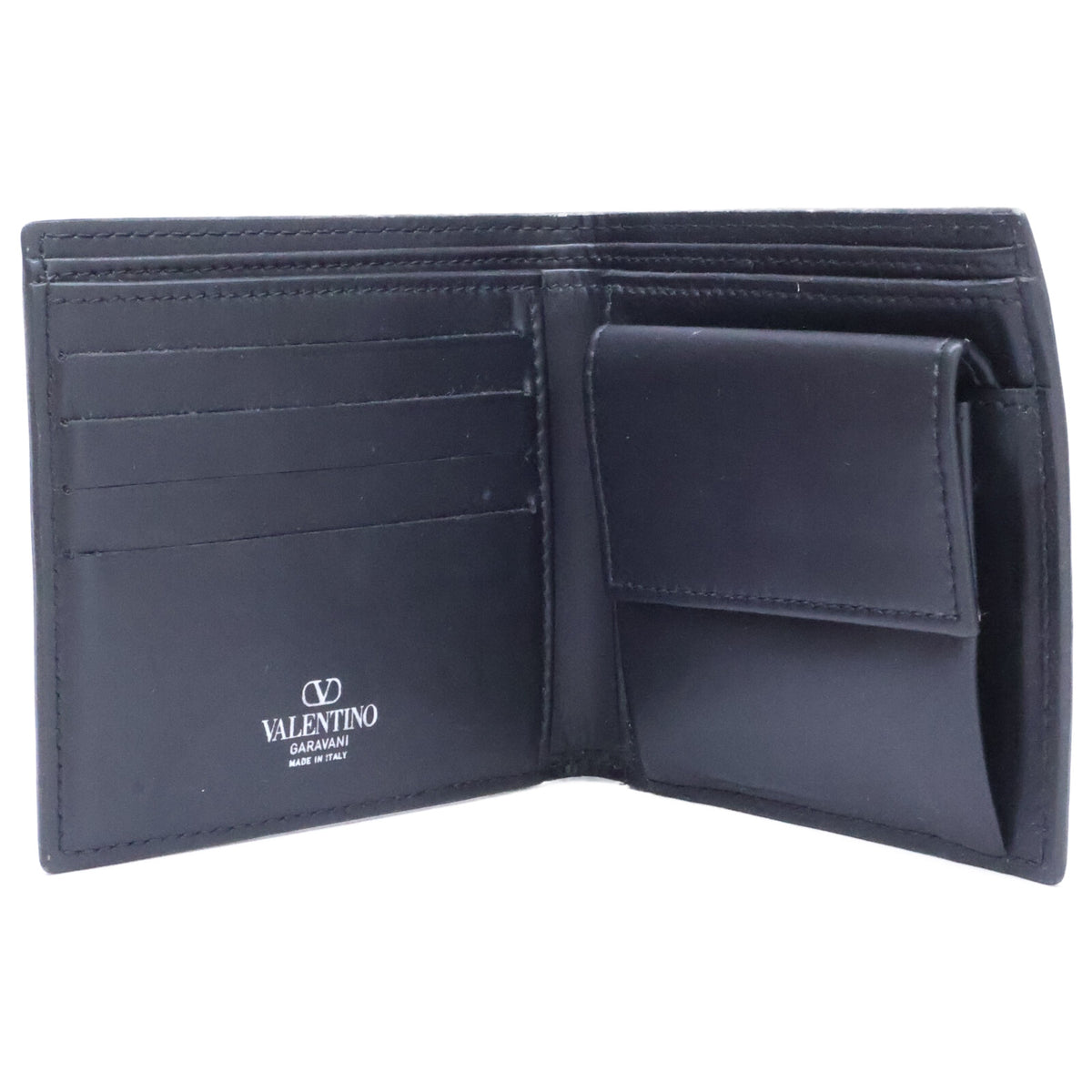 Valentino Garavani VLTN Logo Wallet Black Size ONE SIZE