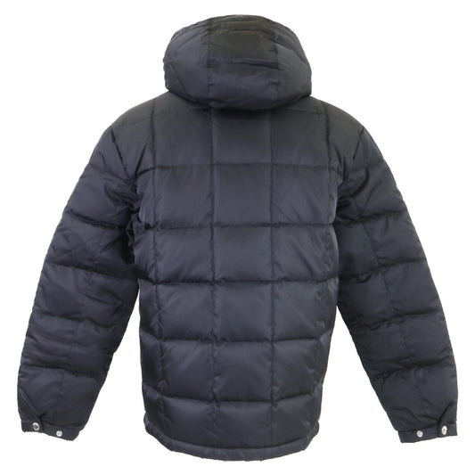 PRADA SGX176 Nutria Fur Lined Hooded Jacket Black Size S