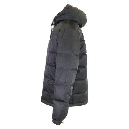 PRADA SGX176 Nutria Fur Lined Hooded Jacket Black Size S