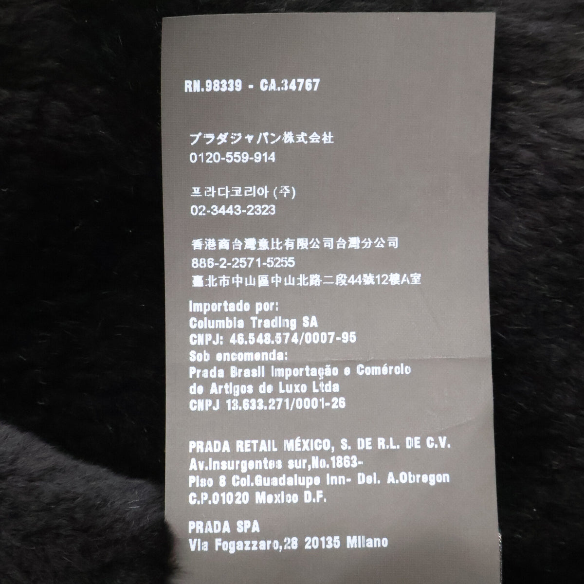 PRADA SGX176 Nutria Fur Lined Hooded Jacket Black Size S