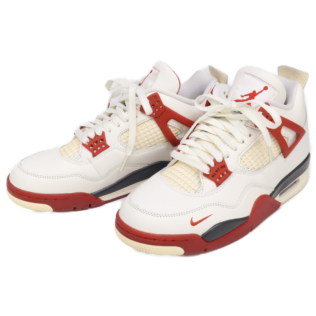 NIKE Air Jordan 4 Nigel Sylvester Sneakers White/Red Size