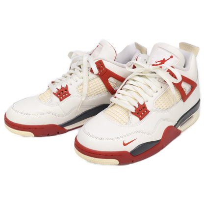 NIKE Air Jordan 4 Nigel Sylvester Sneakers White/Red Size