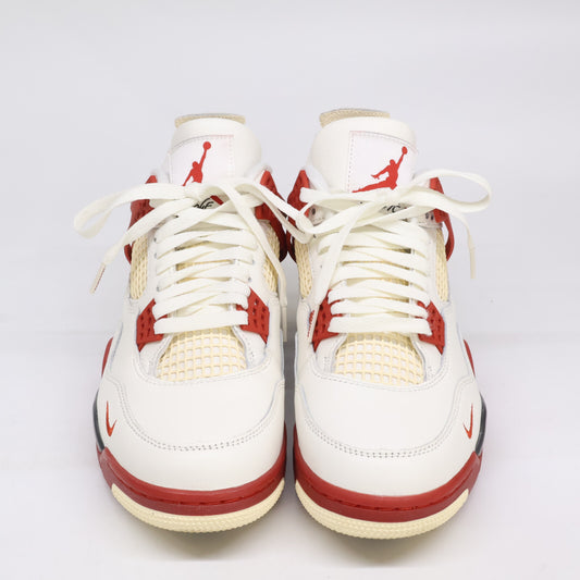 NIKE Air Jordan 4 Nigel Sylvester Sneakers White/Red Size