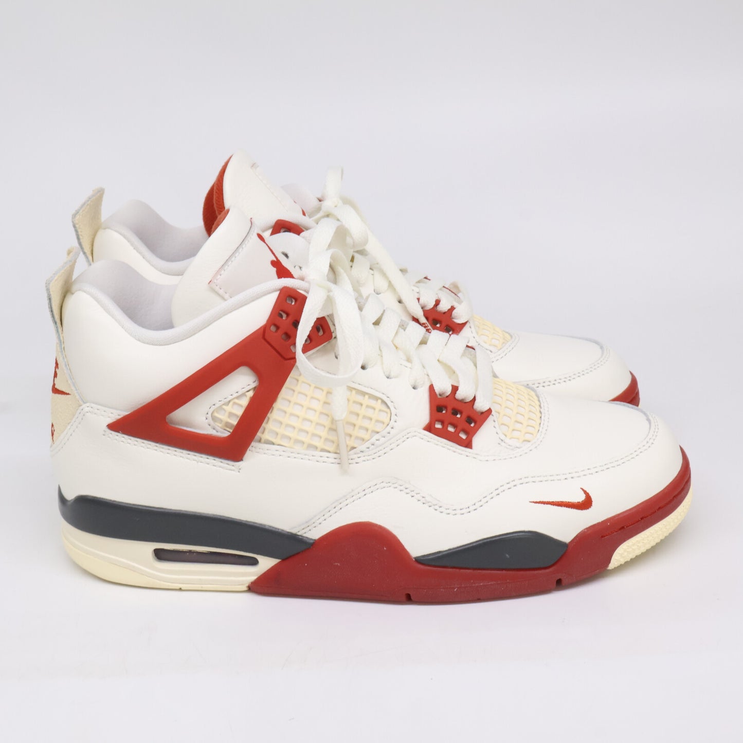 NIKE Air Jordan 4 Nigel Sylvester Sneakers White/Red Size