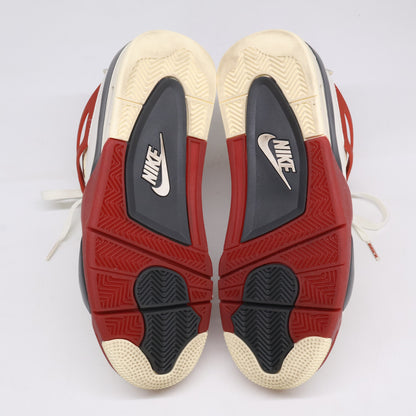 NIKE Air Jordan 4 Nigel Sylvester Sneakers White/Red Size