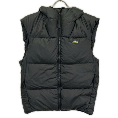 Lacoste BH2895 Black Backstitch Down Vest Size 48