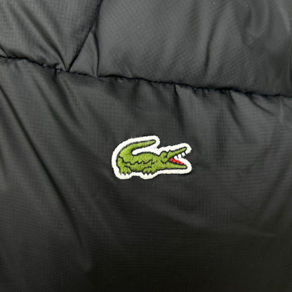 Lacoste BH2895 Black Backstitch Down Vest Size 48