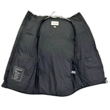 Lacoste BH2895 Black Backstitch Down Vest Size 48