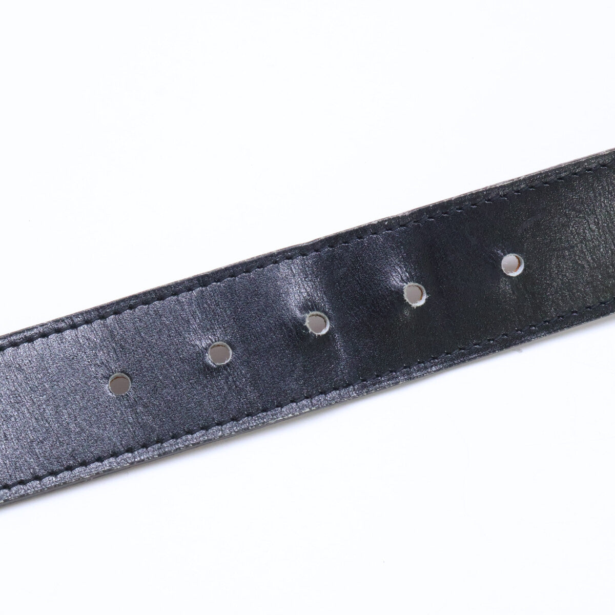 HERMES Cape Cod Reversible Leather Belt Black/Gold Size 95
