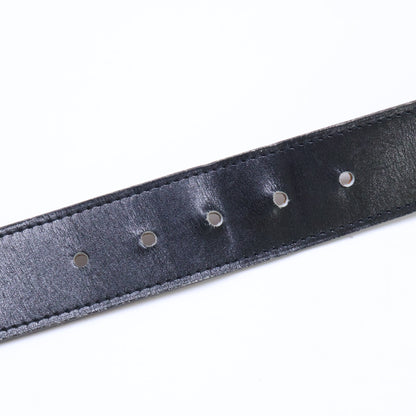 HERMES Cape Cod Reversible Leather Belt Black/Gold Size 95