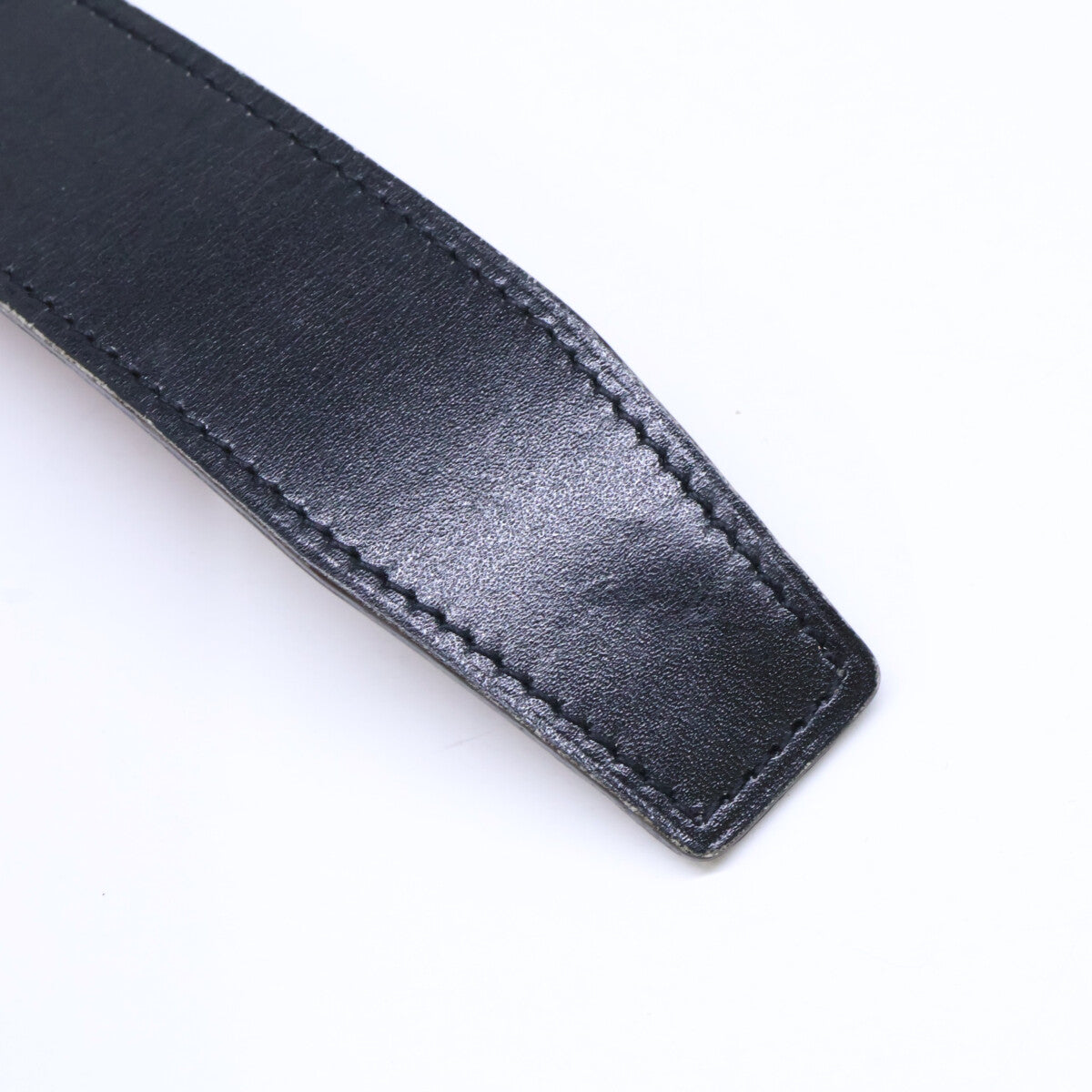 HERMES Cape Cod Reversible Leather Belt Black/Gold Size 95
