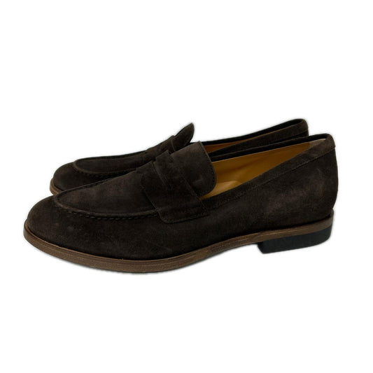 TOD'S Brown Suede Penny Loafers Size 7