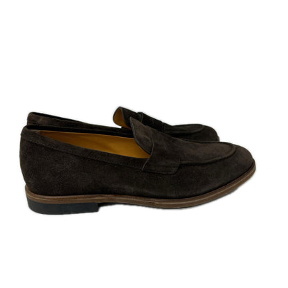 TOD'S Brown Suede Penny Loafers Size 7