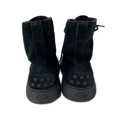 TOD'S Winter Gommini Boots Black Size 6 1/2