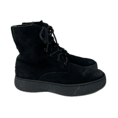 TOD'S Winter Gommini Boots Black Size 6 1/2