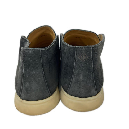 Loro Piana Black Suede Open Walk Ankle Boots Size EU 41
