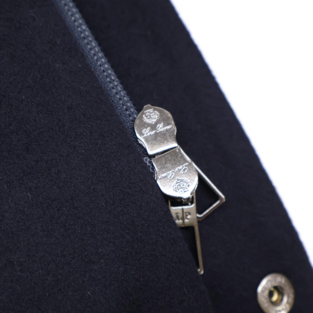 Loro Piana ICER Cashmere 100% Zip-Up Jacket Navy Size M