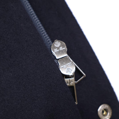 Loro Piana ICER Cashmere 100% Zip-Up Jacket Navy Size M