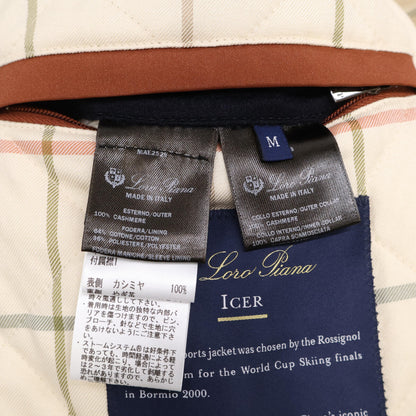 Loro Piana ICER Cashmere 100% Zip-Up Jacket Navy Size M